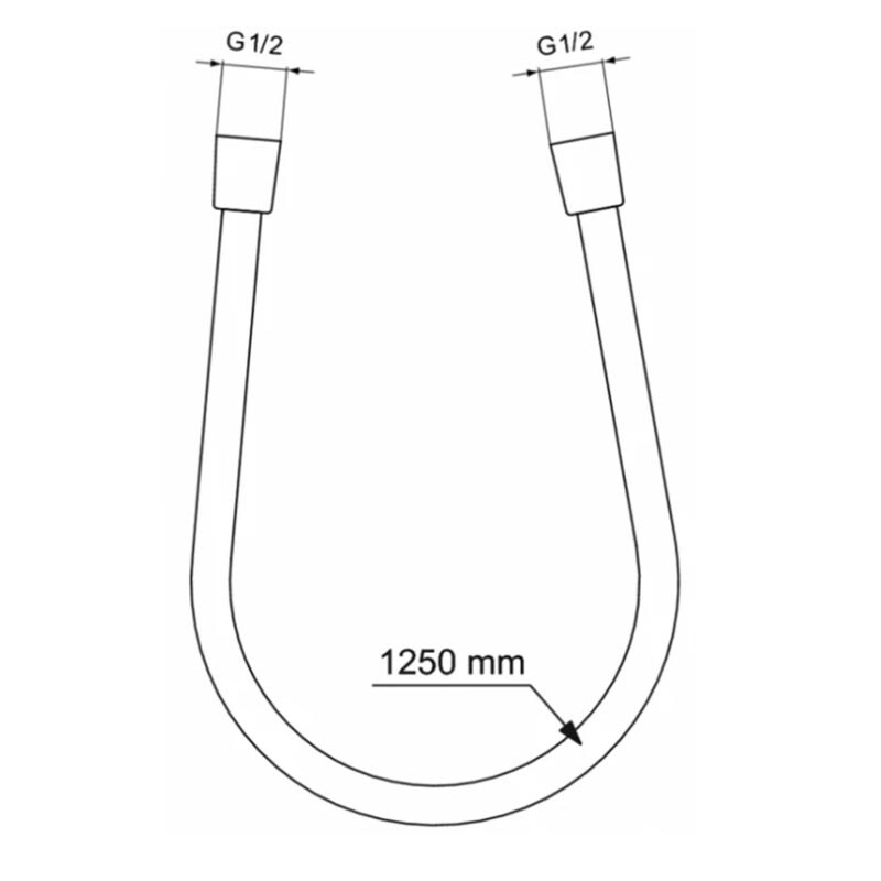 Ideal Standard шланг для душа BE125XG