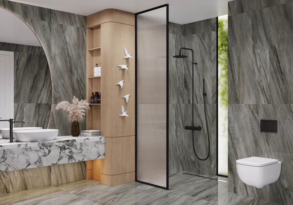 Керамогранит 60120MAE25P LCM Marmorise Graphite Полированный 600 x 1200 x 7 мм.