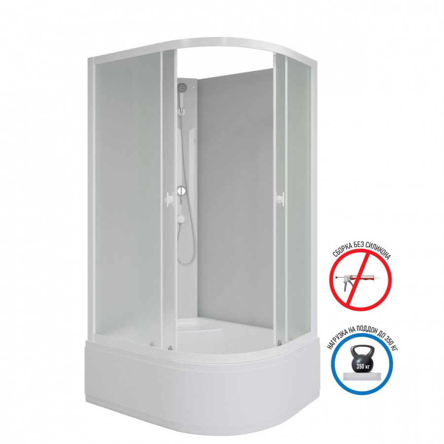 Niagara Promo Душевая кабина 90x70 Левая Без крыши P90/70/40L/MT/BK