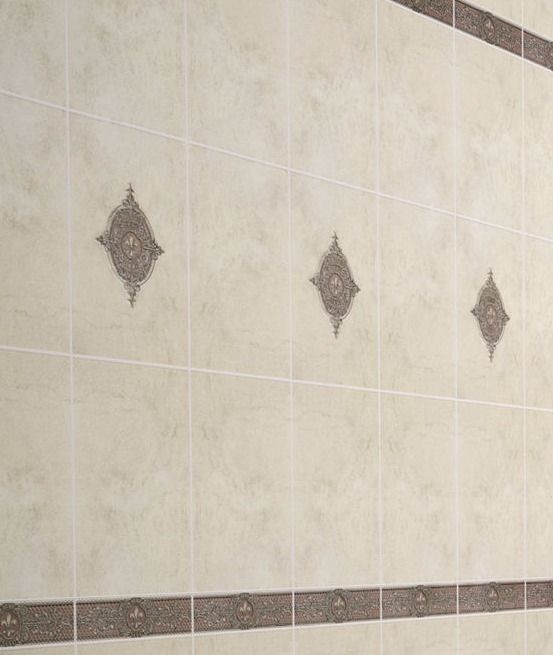 Газкерамика Тефра 25х40см декор1 овал настенный матовый 