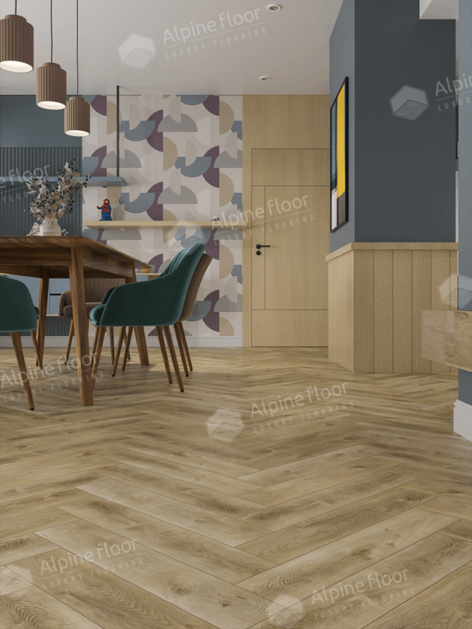 Alpine Floor Parqet LVT Кварцвиниловая плитка Дуб Кастор ECO 16-34 590 х 118 х 2.5 mm