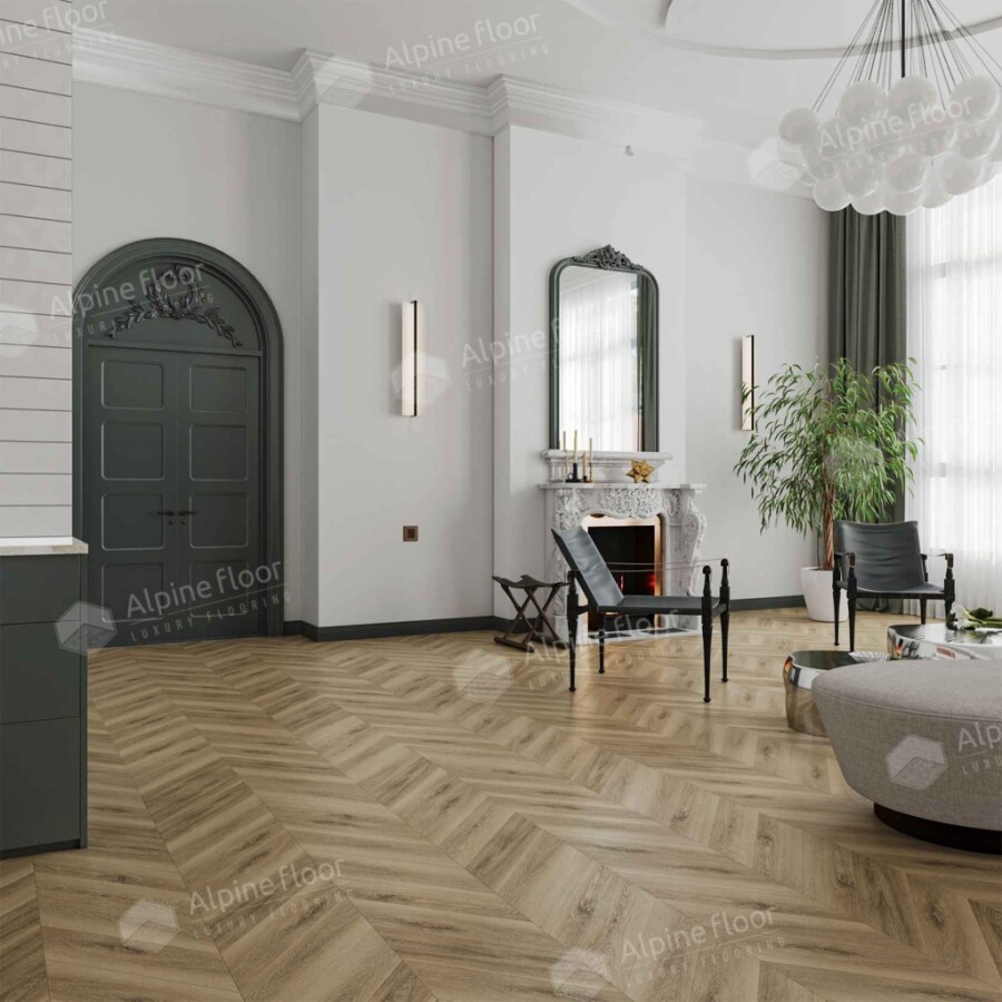 Alpine Floor Chevron Alpine SPC ламинат Вайпуа ЕСО 18-14 600х127х5 mm