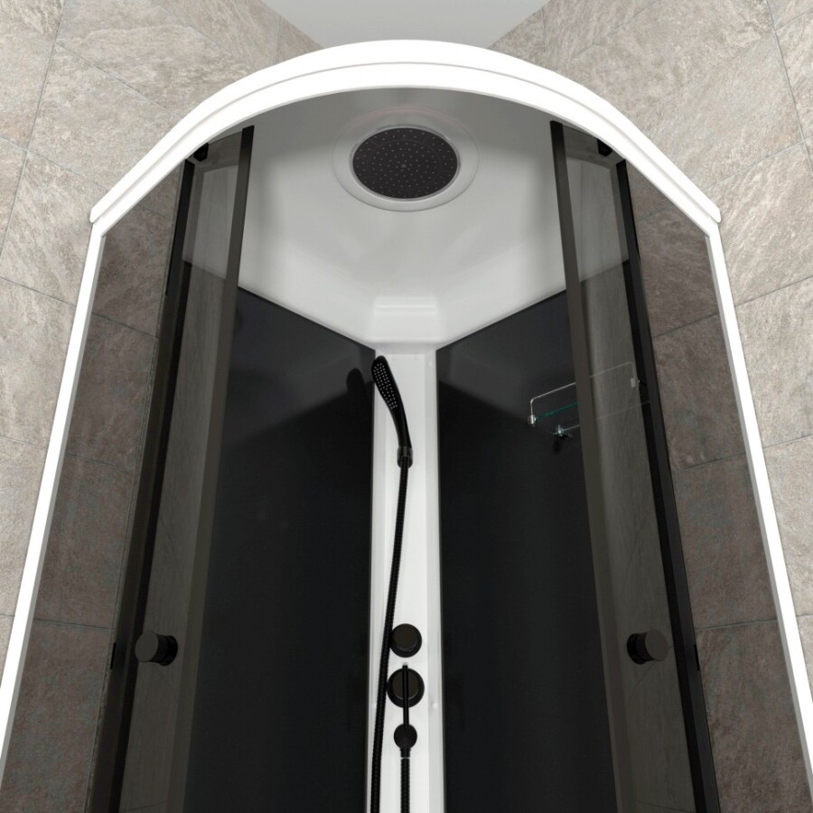 Triton Душевая Кабина Грэй-Блэк 90*90 А (ПД31) Щ0000067302