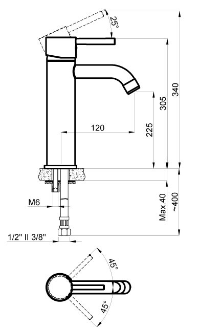 Azario Tasco смеситель для раковины хром AZ-15164551