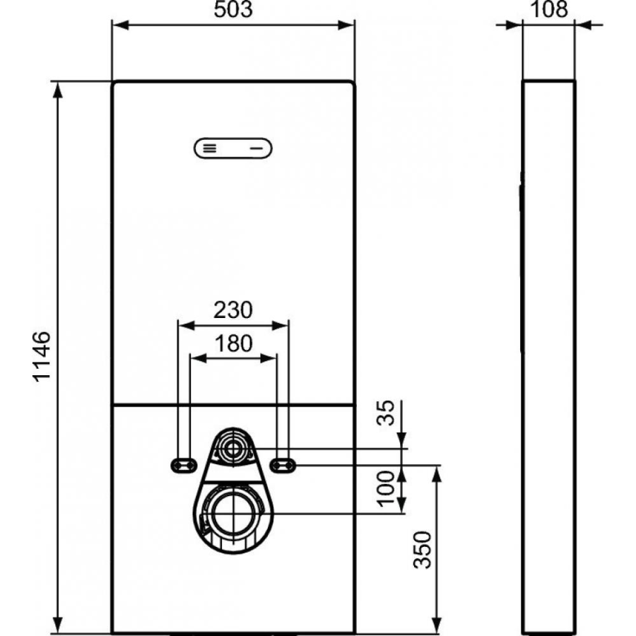 Ideal Standard модуль для монтажа подвесного унитаза R0144A6
