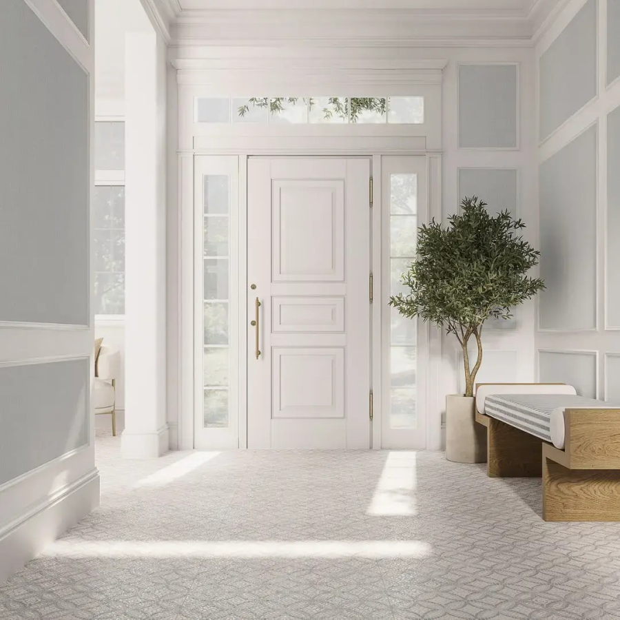 Керамический гранит Kerama Marazzi Прованс Ним серый лаппатированный обрезной 60x60x0,9 KM6060G0623R