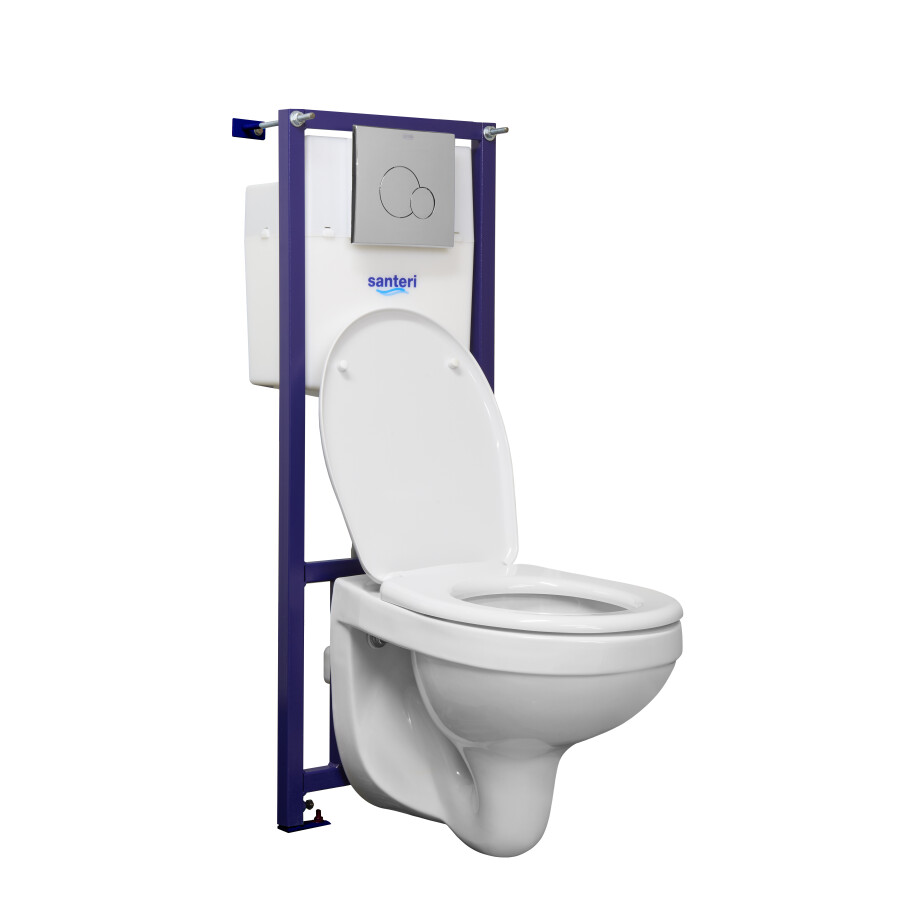 Santeri Альфа ПЭК 1.3815.9.S00.00B.0 подвесной унитаз + инсталляция