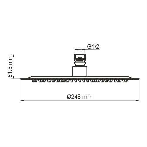 WasserKraft Mindel 8500 верхняя душевая насадка A257