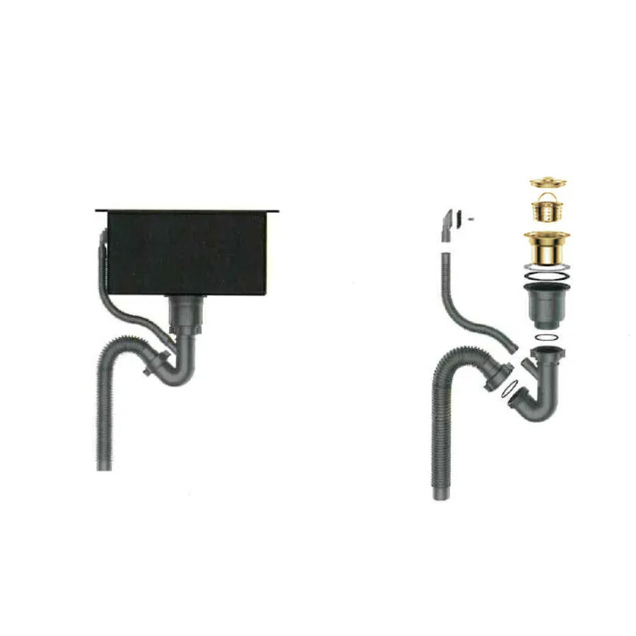 Gerhans мойка для кухни 1 мм, нержавеющая сталь, золото K37851G-R PVD GOLD