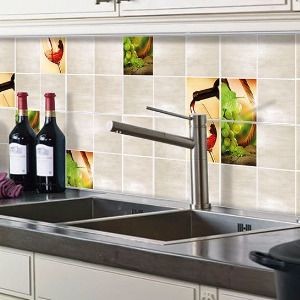 Нефрит Акварель орешки 20х20см декор настенный кремовый