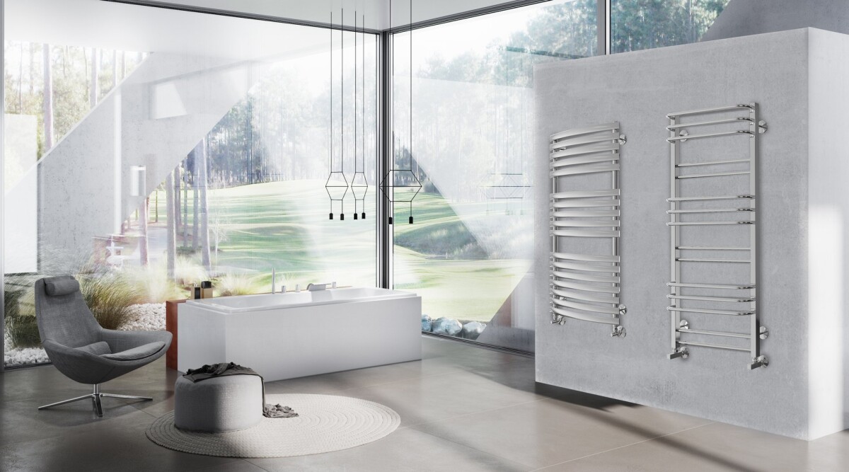 Ravak Optima полотенцесушитель водяной с полкой 500*800 X04000083685