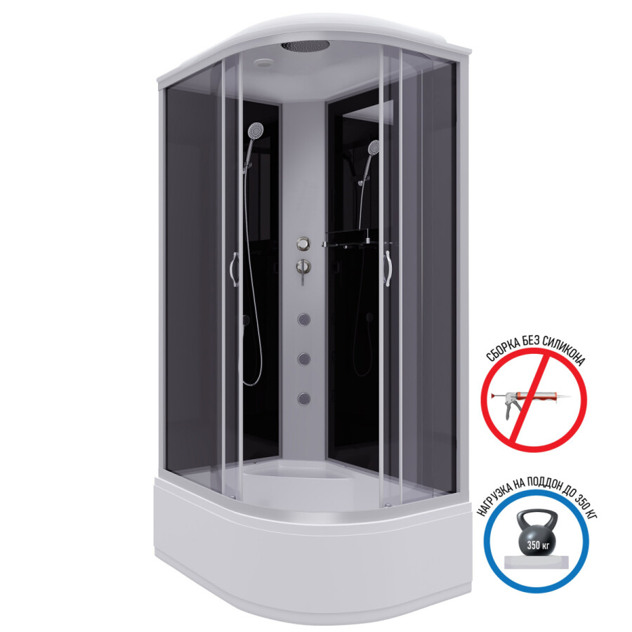 Niagara NG 2510-14LG Душевая кабина 120x80 Левосторонняя с гидромассажем 25101434LG
