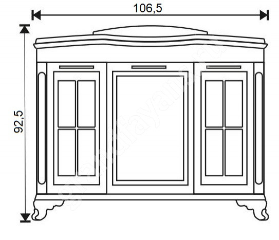 EvaGold Giovanni тумба 100 см с раковиной Модерн 105 EG010018
