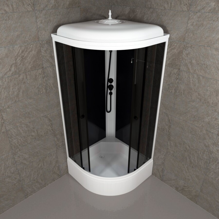 Triton Душевая Кабина Грэй-Блэк 90*90 В Щ0000067303