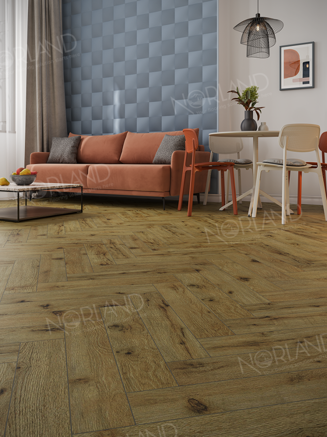 Ламинат Alpine Floor Norland Herringbone Elegant LF303-14 Дуб Скай 600х100х8 mm