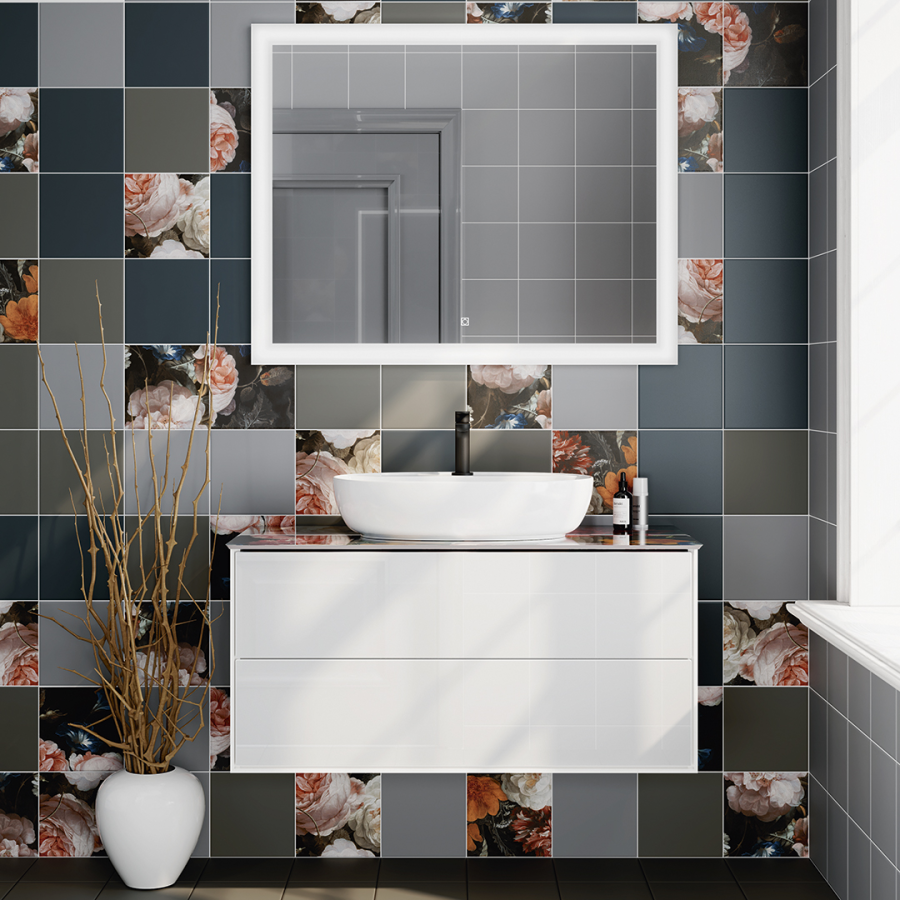 Kerama Marazzi Plaza раковина накладная 60 белая PLR.wb.60.1