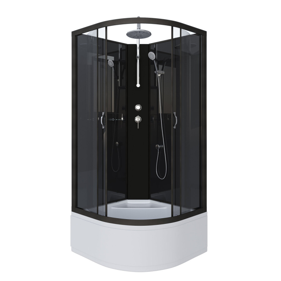 Niagara NG 6508-14BKTДушевая кабина 90x90 Без крыши с тропическим душем 65081434BKT