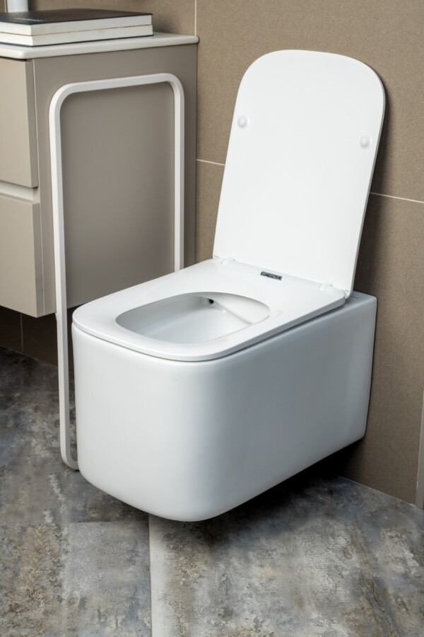 Унитаз подвесной Boheme Mane Белый матовый c крышкой 970-SET-MW