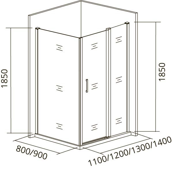 Bas Infinity SP-80-C-CH Боковая часть 80*185 ИН00039