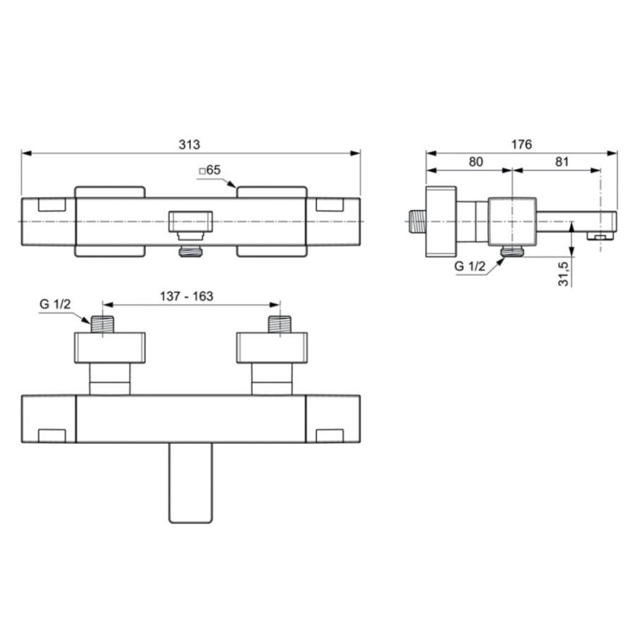 Ideal Standard Ceratherm смеситель для ванны A7538AA