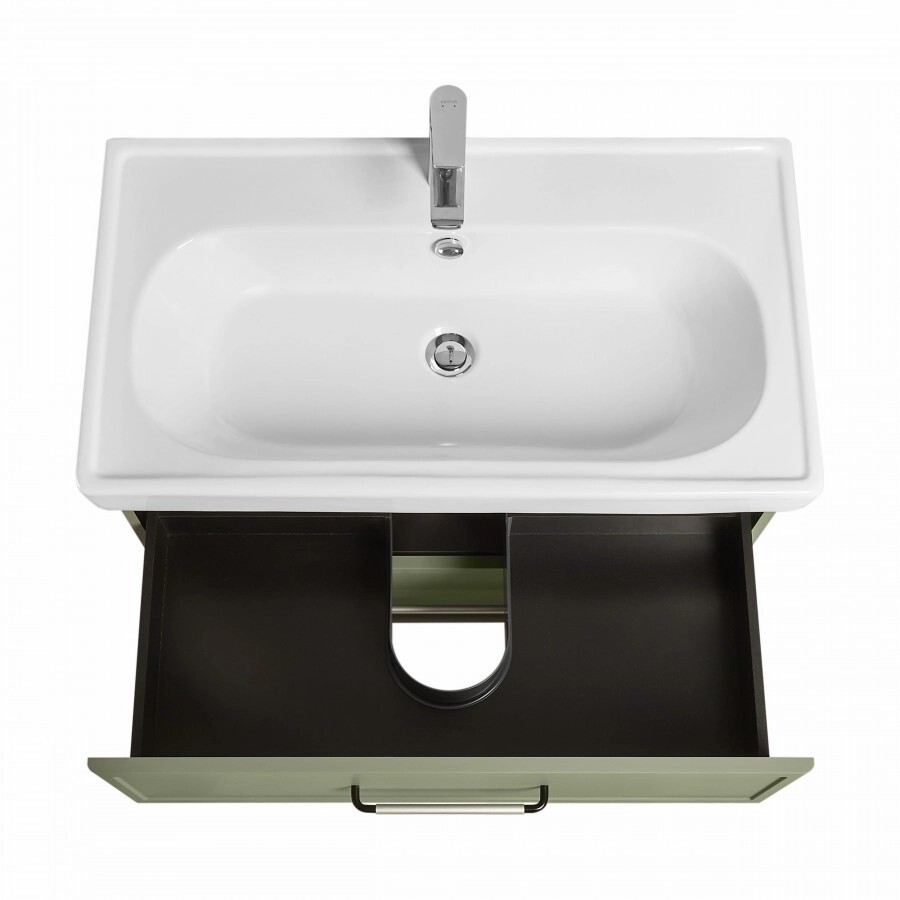 Тумба под раковину AQUATON Нео-Классика 85 2 ящика, кипарис 1A286301NC5E0