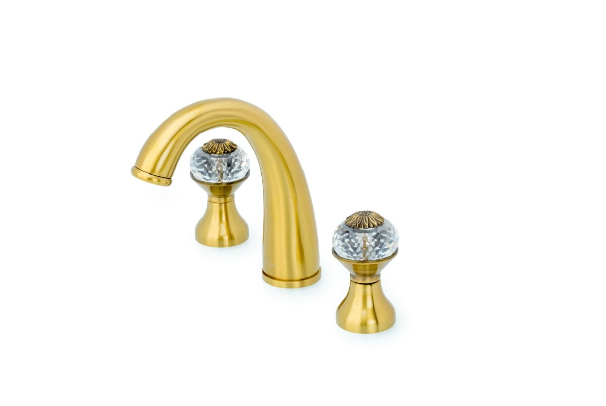 Смеситель для раковины на 3отв. Boheme Flora Бронза 317-FL