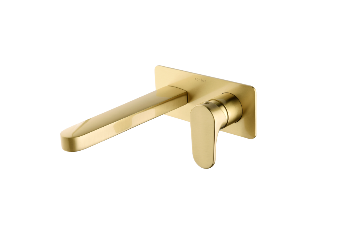Смеситель для раковины из стены Boheme Spectre Matt Gold 455-MG