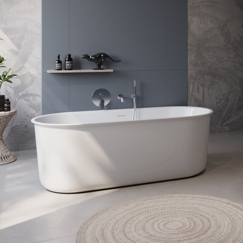BelBagno BB709-1700-780 Акриловая ванна отдельностоящая овальная