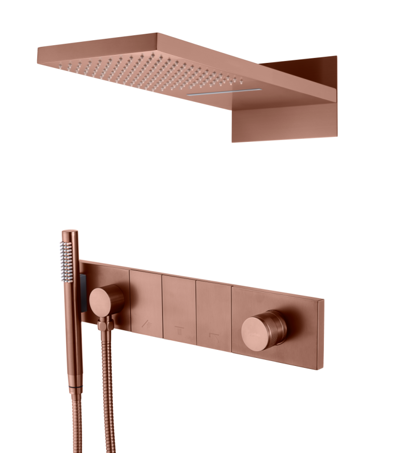 Душевая система трехпозиционная Boheme Zodiac Brushed Bronze 132-BRB