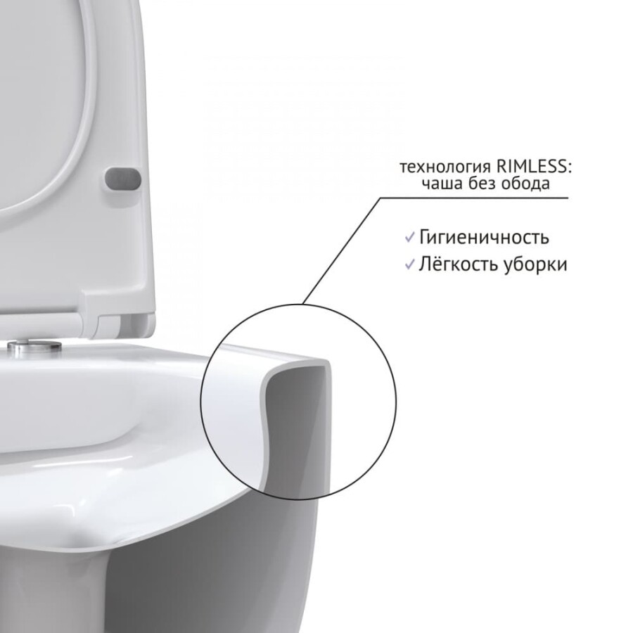 Berges Wasserhaus Ego XL Rimless 082118 унитаз подвесной