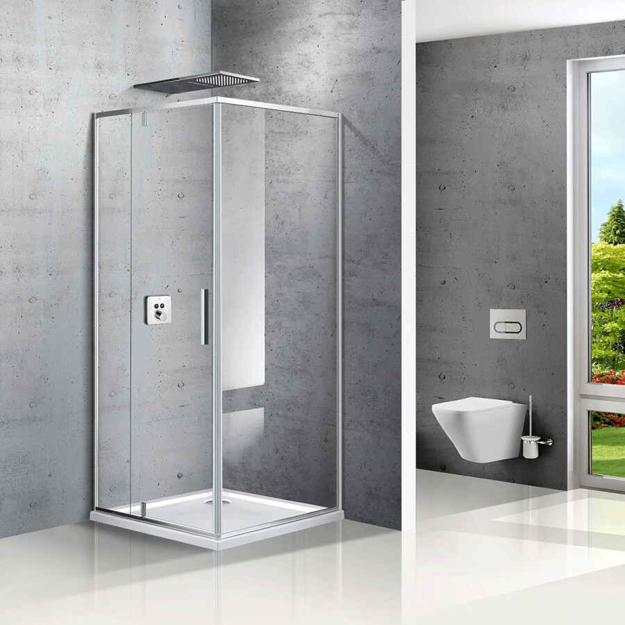 Vincea Slim душевой уголок VPR-2SL9012CL-L 120х90 хром, стекло прозрачное