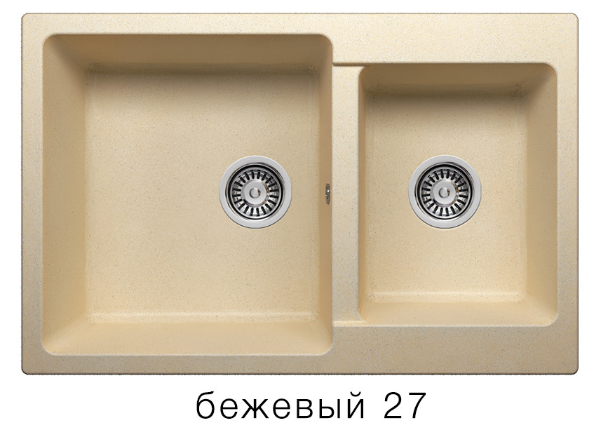 Polygran F 15 кухонная мойка бежевый 50 х 77 см