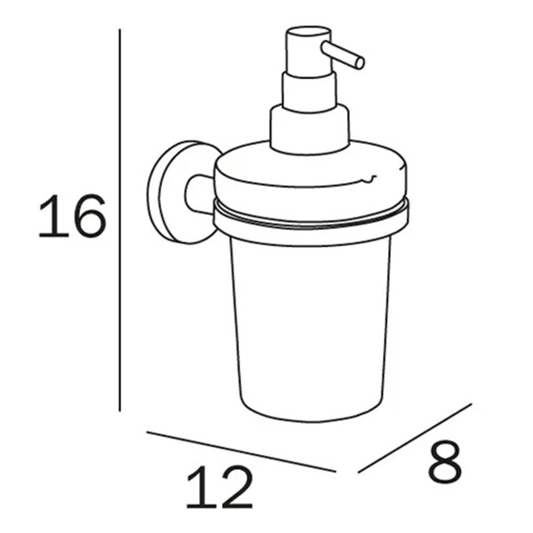 Inda One A24120NE03 дозатор для жидкого мыла черный
