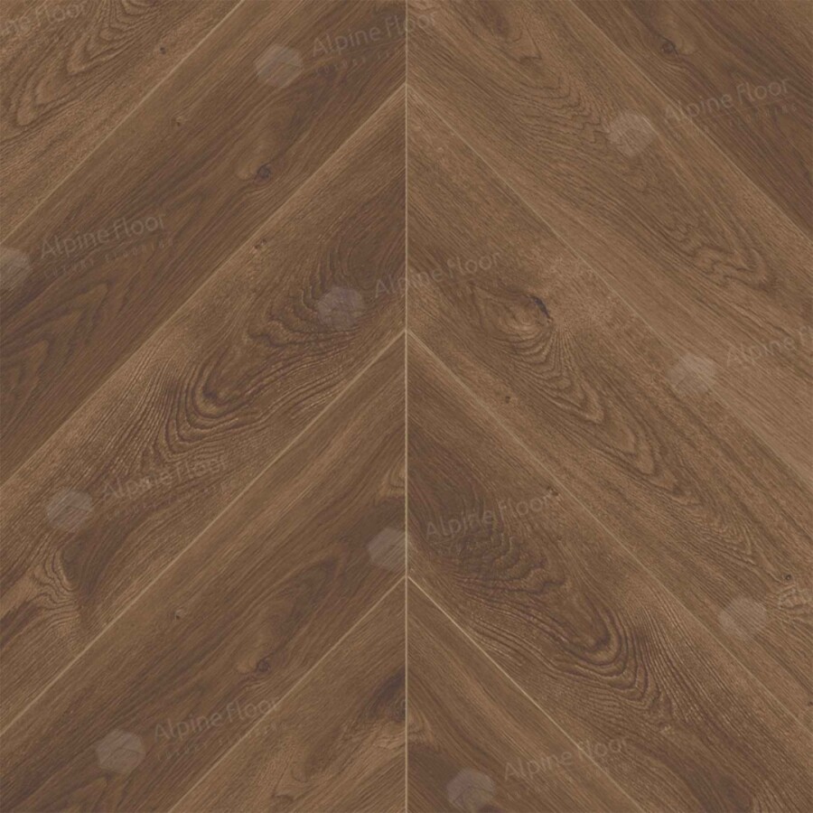 Alpine Floor Chevron Alpine SPC ламинат Дуб Коричневый ЕСО 18-13 600х127х5 mm