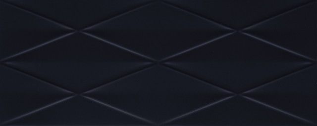 Tubadzin Abisso Str Navy 75х30 см плитка настенная черная глянцевая