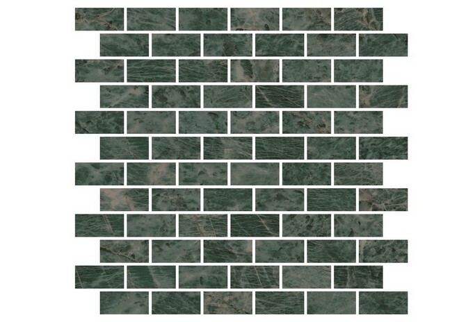 Kerama Marazzi MM13123 Эвора мозаичный зеленый глянцевый 32х30 декор