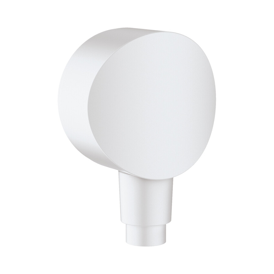 Hansgrohe FixFit Шланговое подсоединение S с клапаном обратного тока белый матовый 26453700