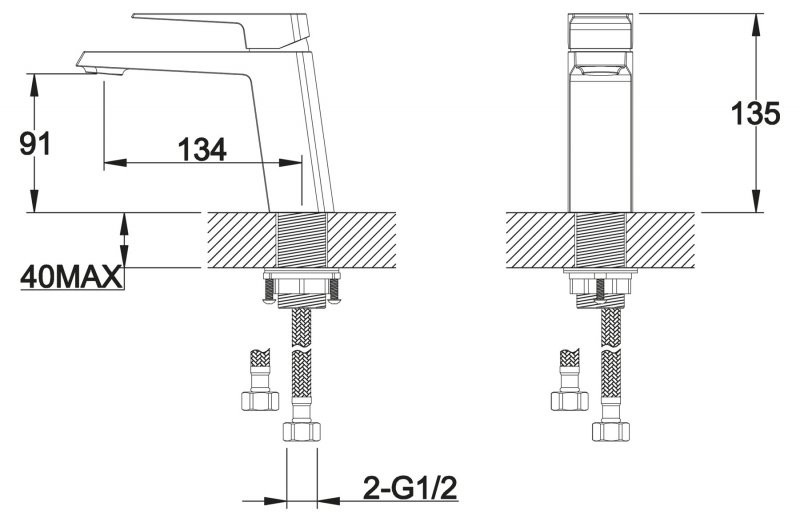 BelBagno Arlie ARL-LVM-CRM смеситель для раковины