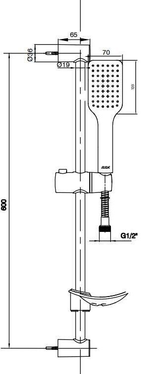 E.C.A. Tiera 102846029EX душевой гарнитур