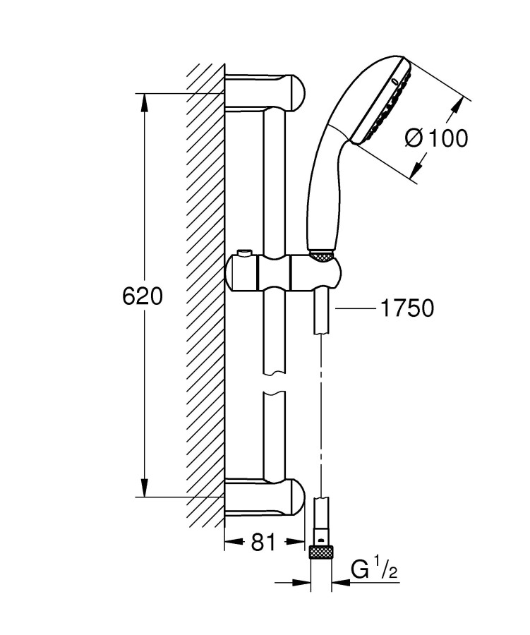Grohe Tempesta New 27794001 душевой гарнитур
