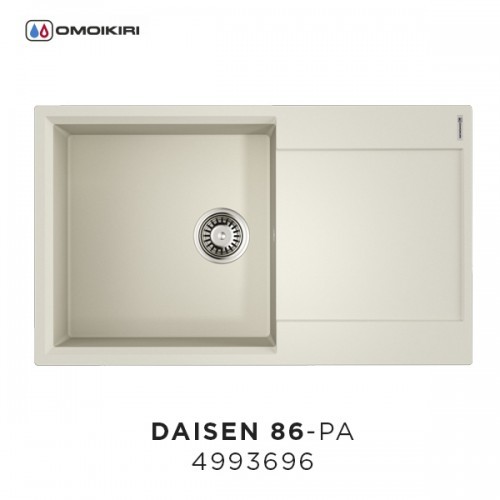 Omoikiri Daisen 86-PA 4993696 кухонная мойка аrtgranit пастила 86х51 см