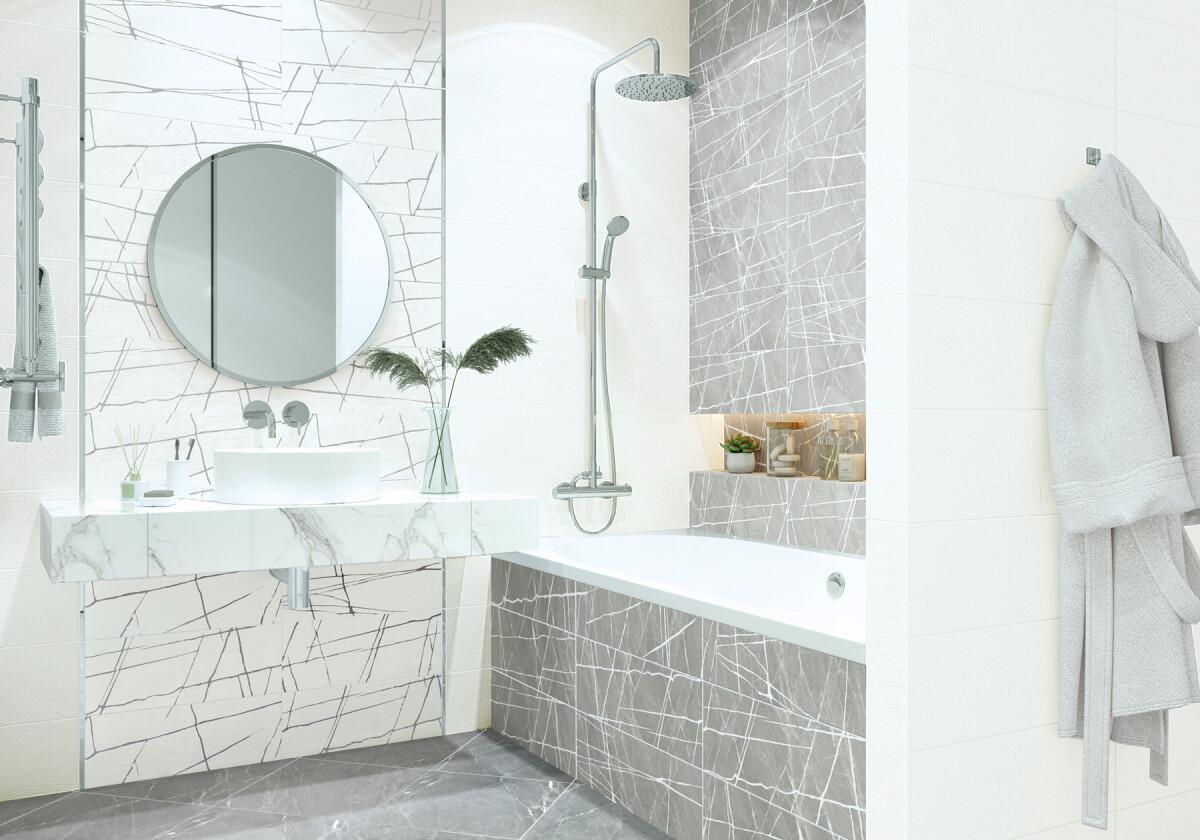 NewTrend Chicago Lay White плитка настенная 200*600 WT11CHL00