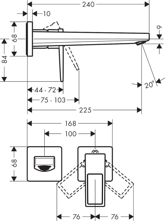 Hansgrohe 74526000 Metropol смеситель для раковины хром