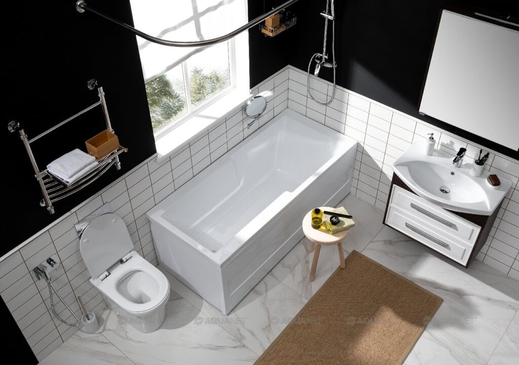 Aquanet Taurus 170*75 ванна акриловая прямоугольная 00210611