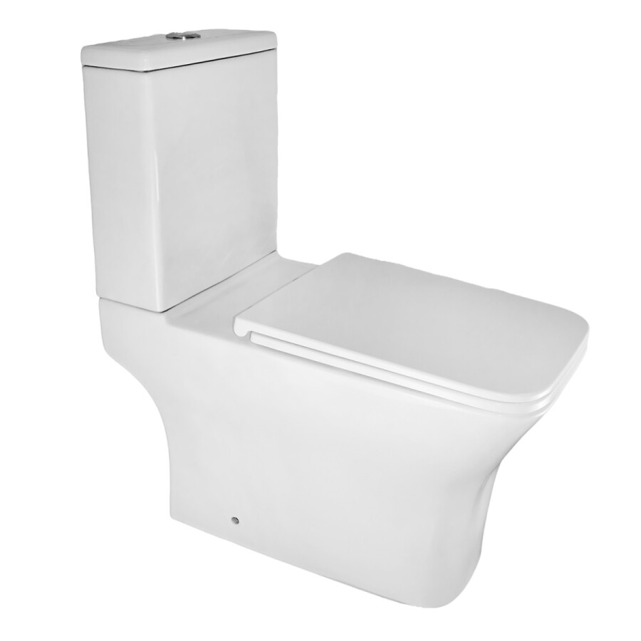 Унитаз-компакт Azario Mari 360х700х805 напольный, безободковый, слив Tornado, в комплекте с быстросъемным сиденьем микролифт AZ-79143T