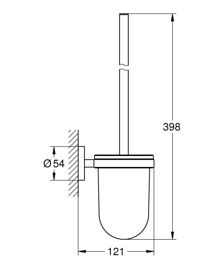 Grohe Essentials 40374DA1 туалетный ершик тёплый закат глянец