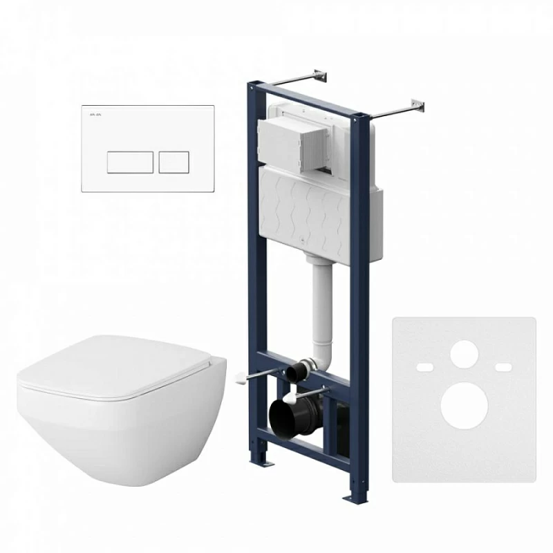 Am.Pm Inspire 2.0 унитаз подвесной с инсталляцией и клавишей смыва IS47001.50A1700