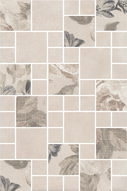 Kerama Marazzi Александрия 20х30 см декор настенный светлый мозаичный матовый 1808265