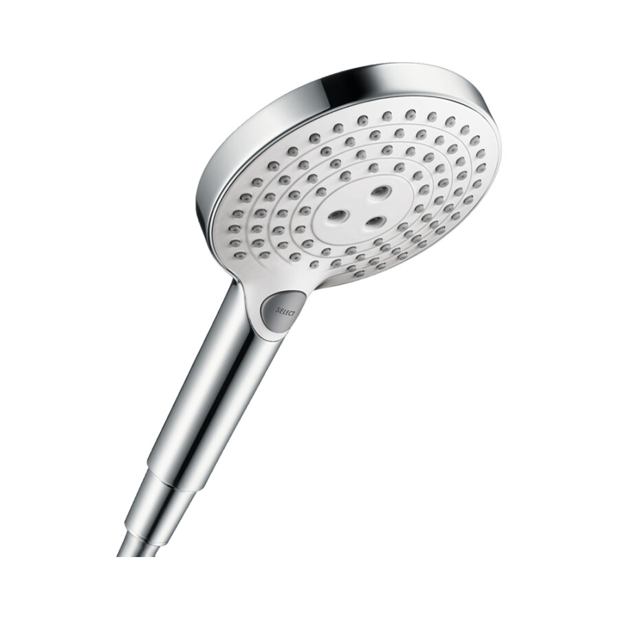 Hansgrohe Raindance Select S 120 3 jet ручной душ хром-белый матовый 26530400