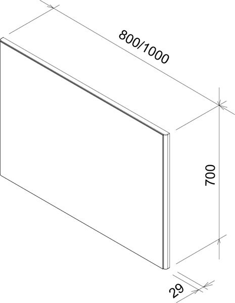 Зеркальное полотно Ravak Ring 100*70 X000000778